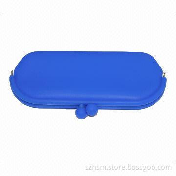 Fashion Simple Silicone Eyeglass Pouches, Various Colors are Available